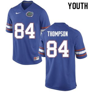 Youth Florida Gators #84 Trey Thompson NCAA Nike Blue Authentic Stitched College Football Jersey HPL1462IQ